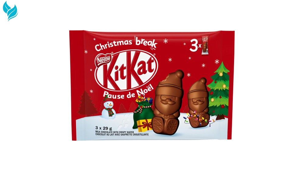 Kit Kat Introduces a First-of-Its-Kind Santa-Shaped Holiday Candy