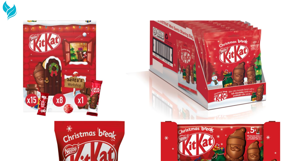 Kit Kat Introduces a First-of-Its-Kind Santa-Shaped Holiday Candy