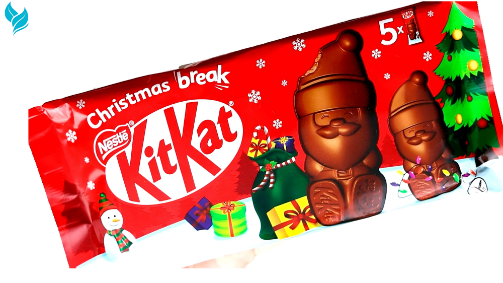 Kit Kat Introduces a First-of-Its-Kind Santa-Shaped Holiday Candy